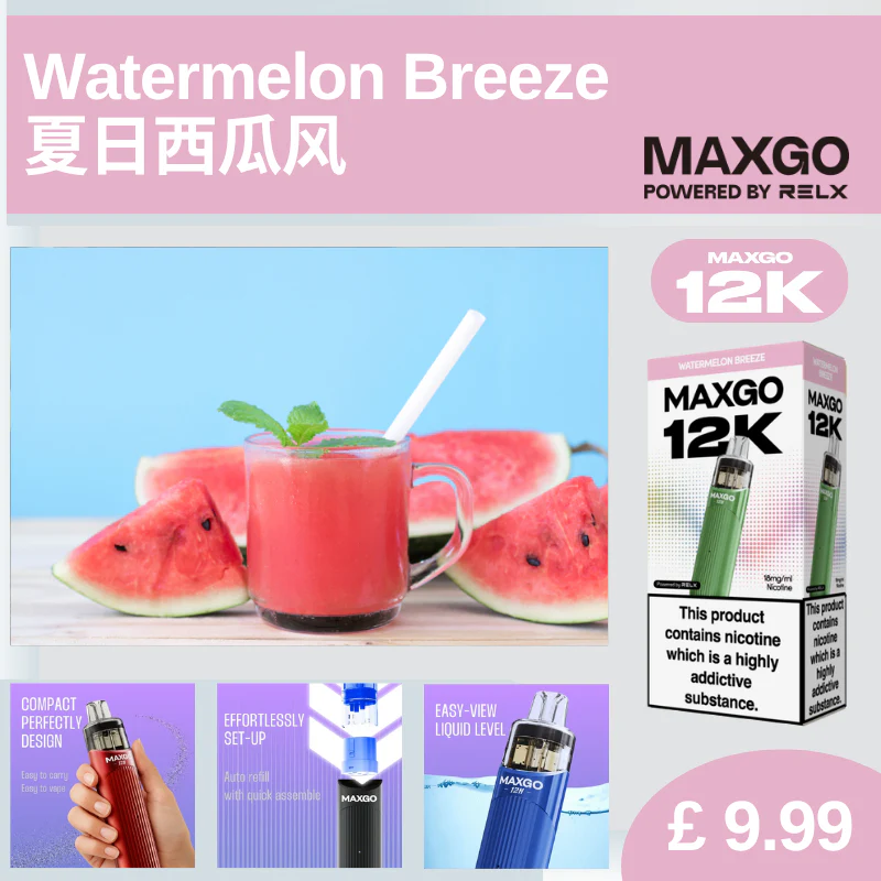 B9 FREE Shipping RELX MAXGO 12K Device x2 - Image 8