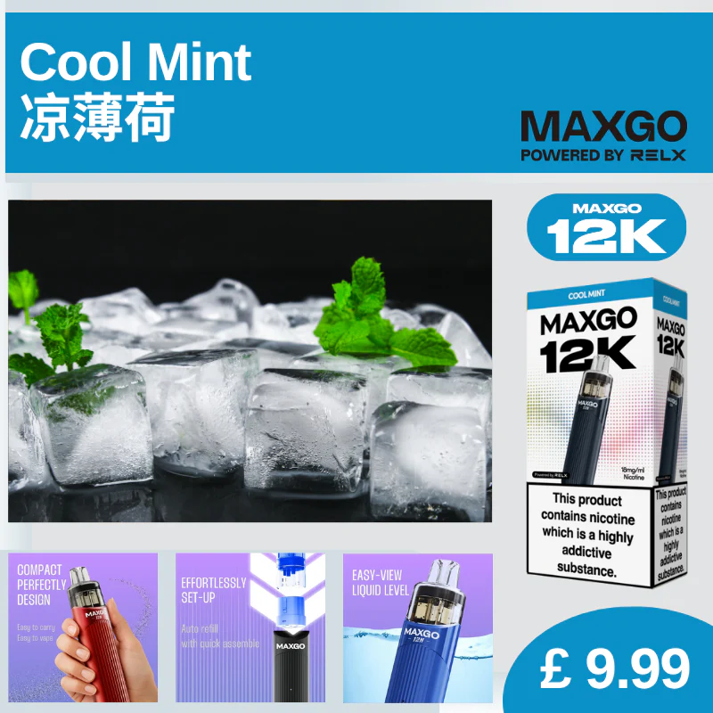 B9 FREE Shipping RELX MAXGO 12K Device x2 - Image 9